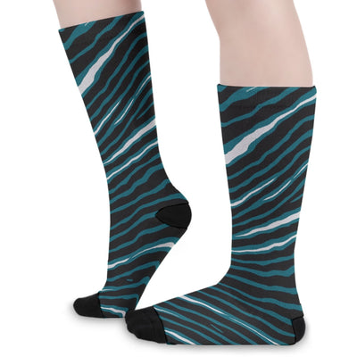 Philadelphia Eagles Zebra Socks – sportswear style, game day outfit, image 1.0