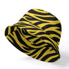 White Smoke Pittsburgh Football Yellow Black Zebra Double-Side Printing Bucket Hat – Game Day Streetwear