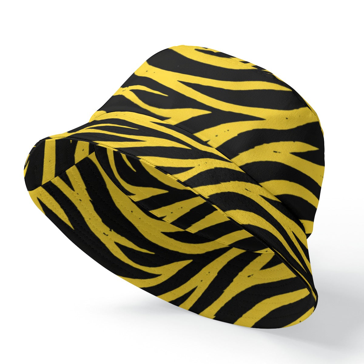 White Smoke Pittsburgh Football Yellow Black Zebra Double-Side Printing Bucket Hat – Game Day Streetwear