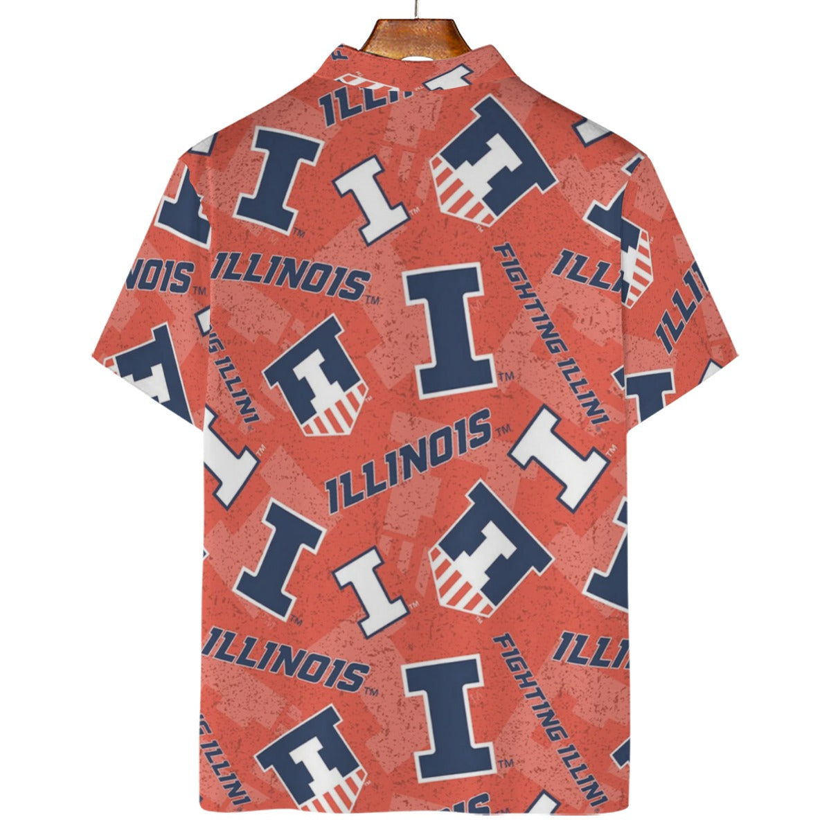 Illinois Urbana - Fighting Illini Polo Shirt | 180GSM White varsity sports apparel