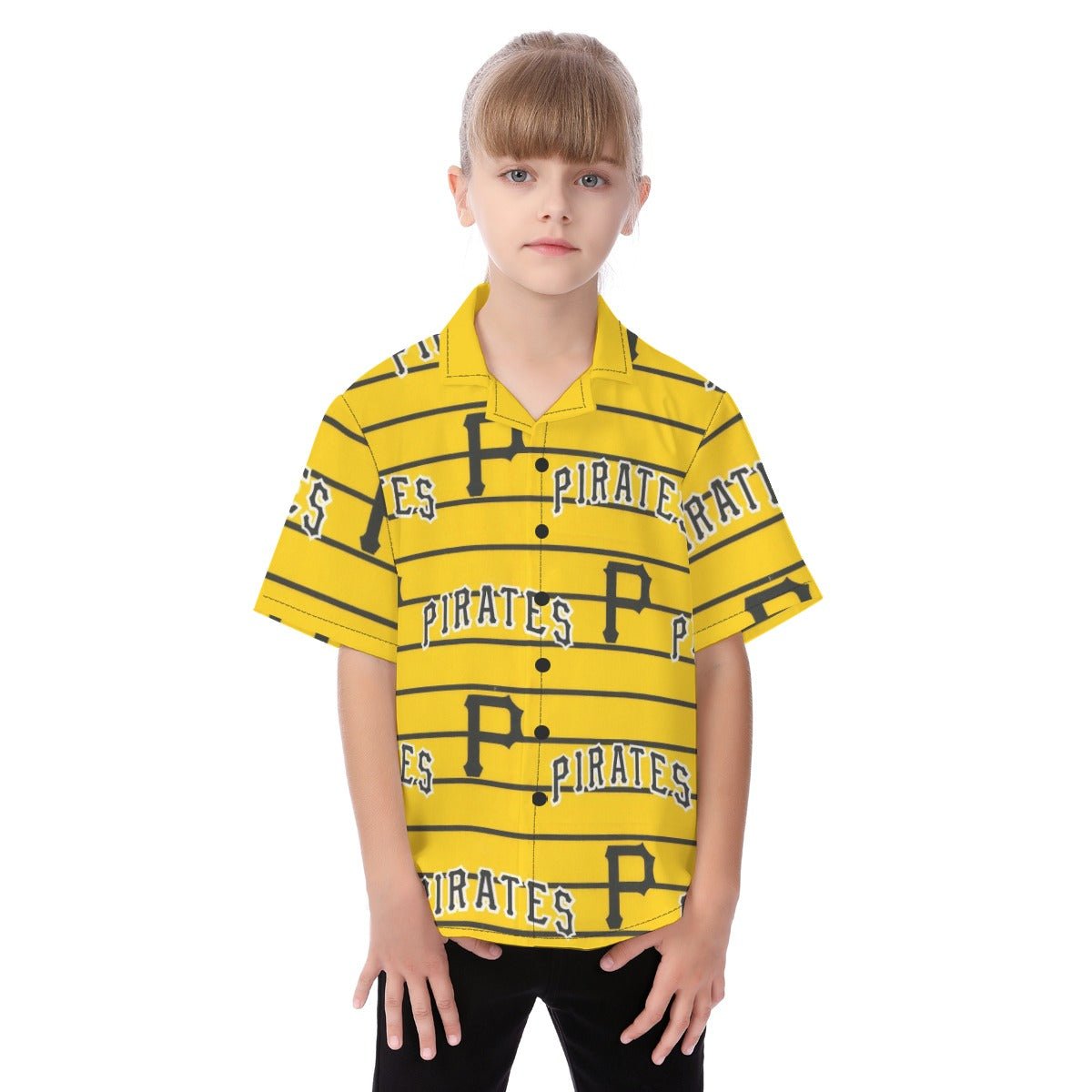 Pittsburgh Pirates Kid's Hawaiian Vacation Shirt pittsburgh pirates baseball fan apparel game day outfit