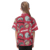 Ohio State Buckeyes Kid's Hawaiian Vacation Shirt White game day varsity apparel