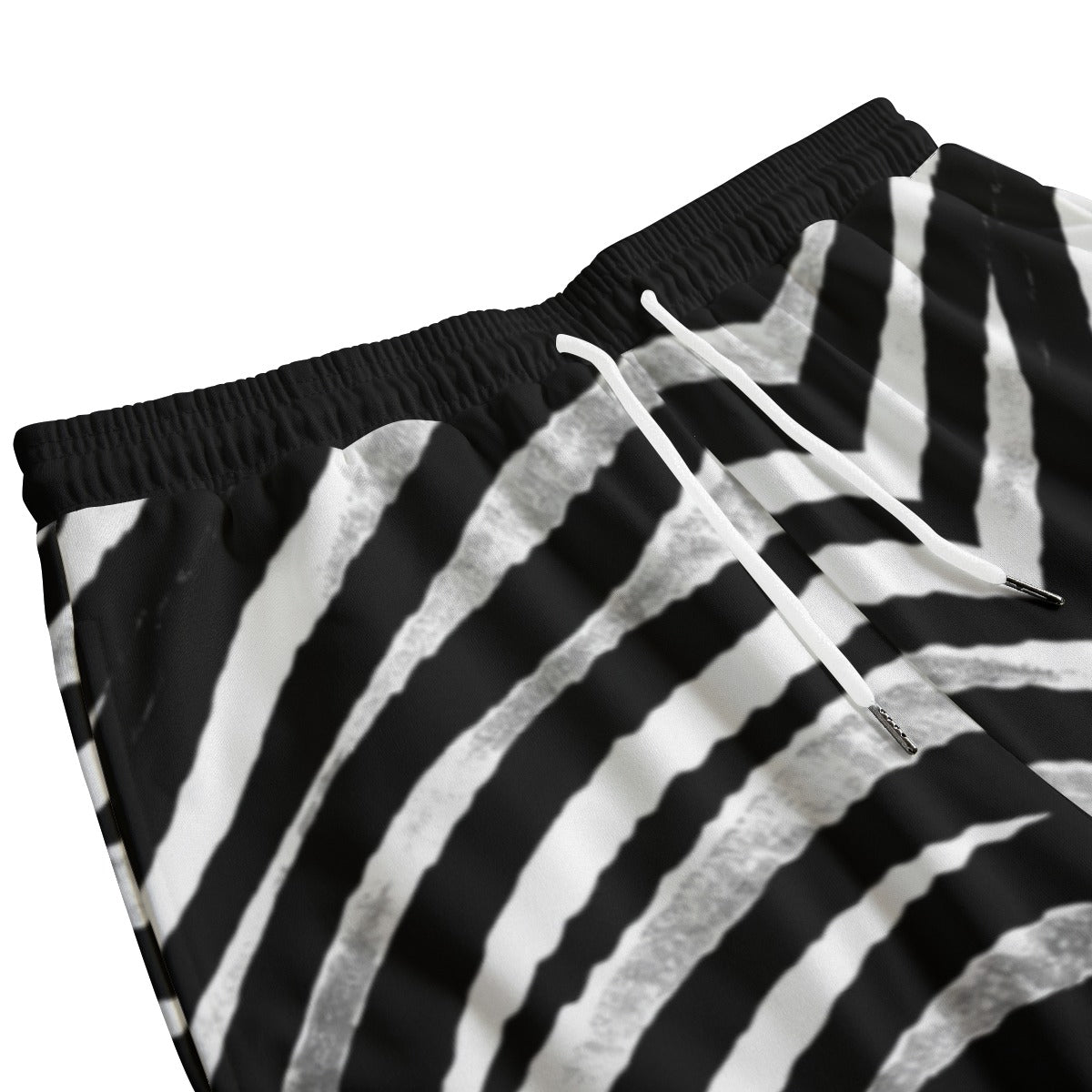 White Smoke Las Vegas Football Zebra Jogger Pants – Black and White Game Day Streetwear