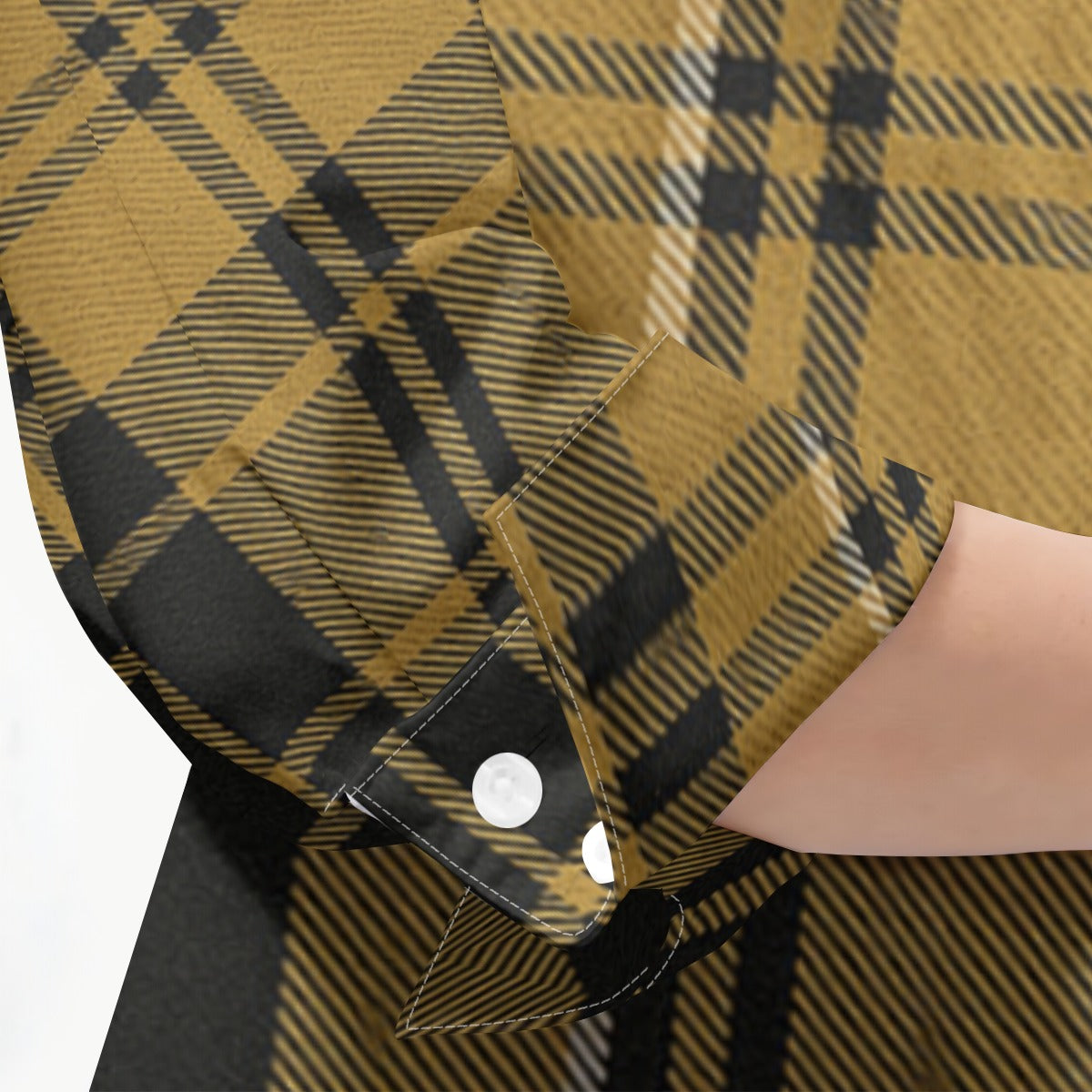 colorado buffaloes tartan plaid black gold  women tartan plaid game day shirt