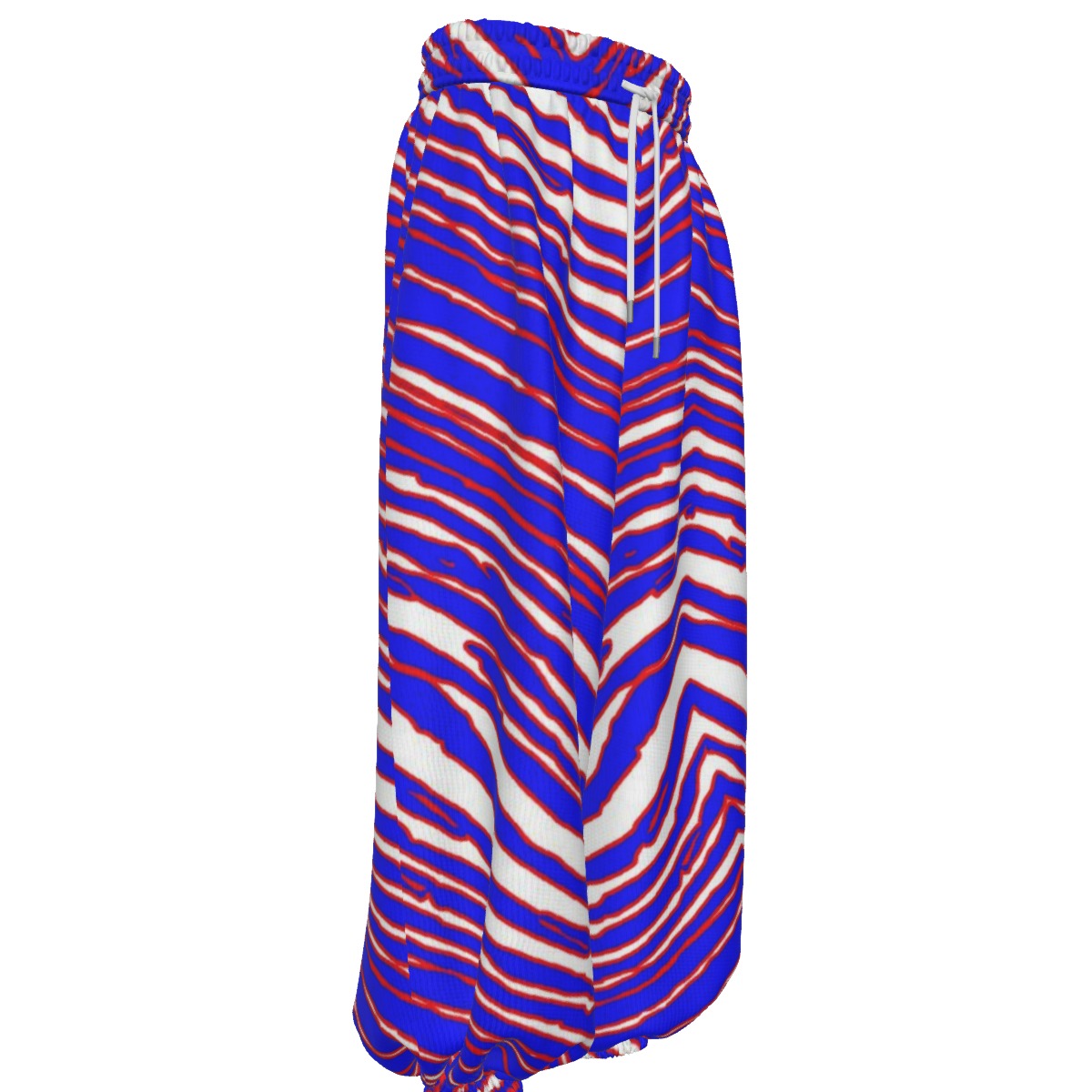 Buffalo Zebra Football Unisex Lantern Pants – Bold Game Day Streetwear Silhouette