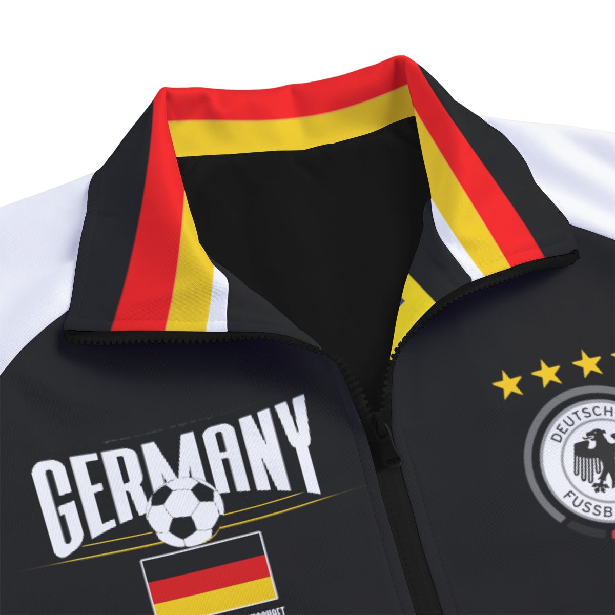 Germany Football Retro Sports Jacket – Classic Varsity Zip-Up Streetwear Jacket