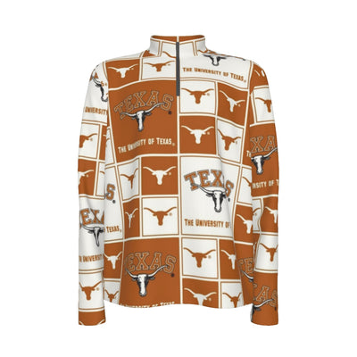 Texas at Austin - Longhorns Half Zip Pullover – lightweight game day shirt, football shirt, image 1.0