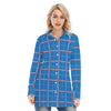 kansas jayhawks tartan plaid women shirt women tartan plaid game day fashion