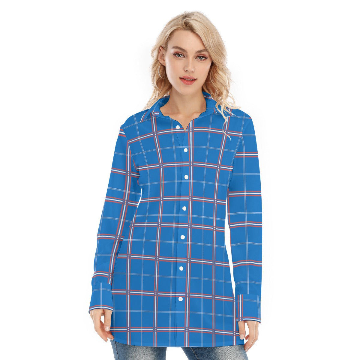 kansas jayhawks tartan plaid women shirt women tartan plaid game day fashion