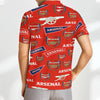 Arsenal FC  Men’s Short Sleeve Polo Shirt with Zipper