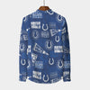 indianapolis-colts-mens-stand-collar-shirt-with-long-sleeve-110gsm-imitation-flax blue white football outfit detail