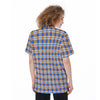 florida gators tartan plaid blue orange  women tartan plaid game day shirt