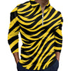 Pittsburgh Football Yellow Black Zebra Men’s Quarter Zip Pullover Sweatshirt – nfl fan apparel, breathable comfort wear, image 1.0