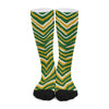 White Smoke Green Bay Packers Zebra Socks