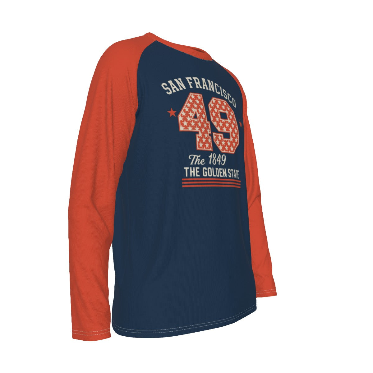 San Francisco 49 Heritage Raglan Long Sleeve Shirt – Golden State 1849 Sports Style