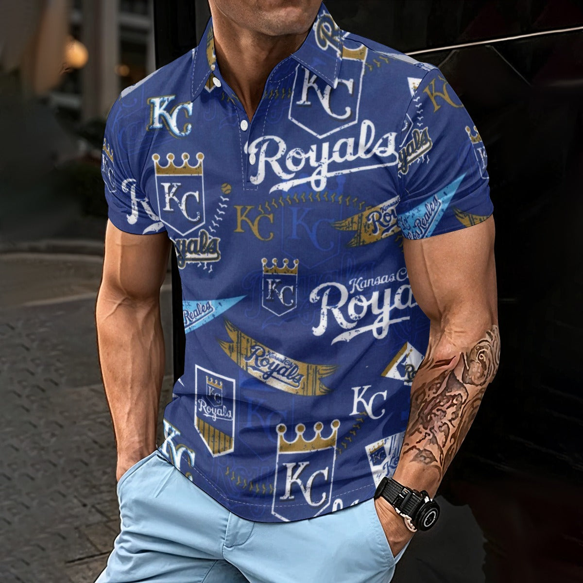 Kansas City Royals Men's Polo Shirt kansas city royals baseball fan apparel game day outfit