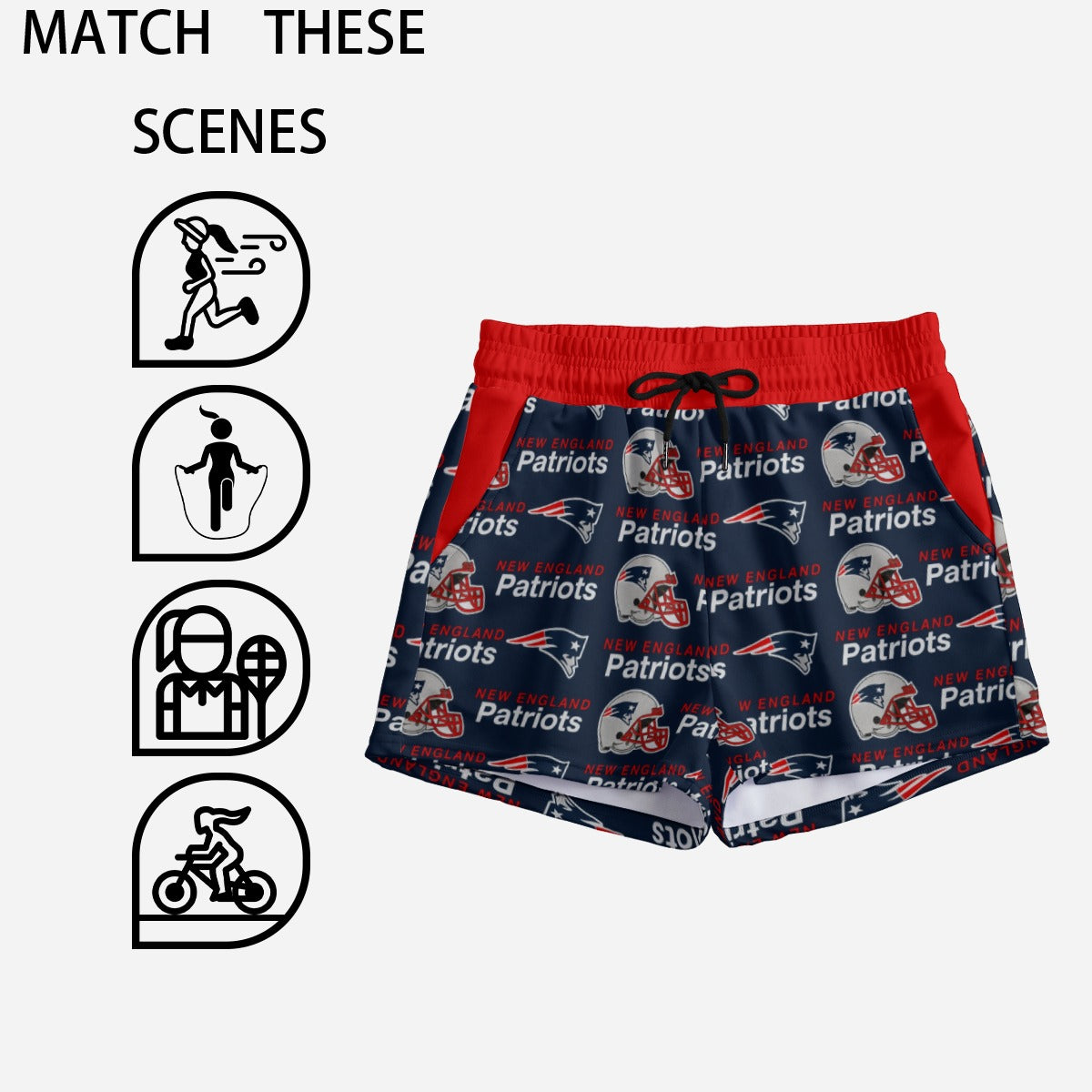 New England Patriots  Women's Casual Shorts