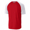 White Smoke Atlanta Varsity Graphic T-Shirt – Red and White Collegiate Style Tee