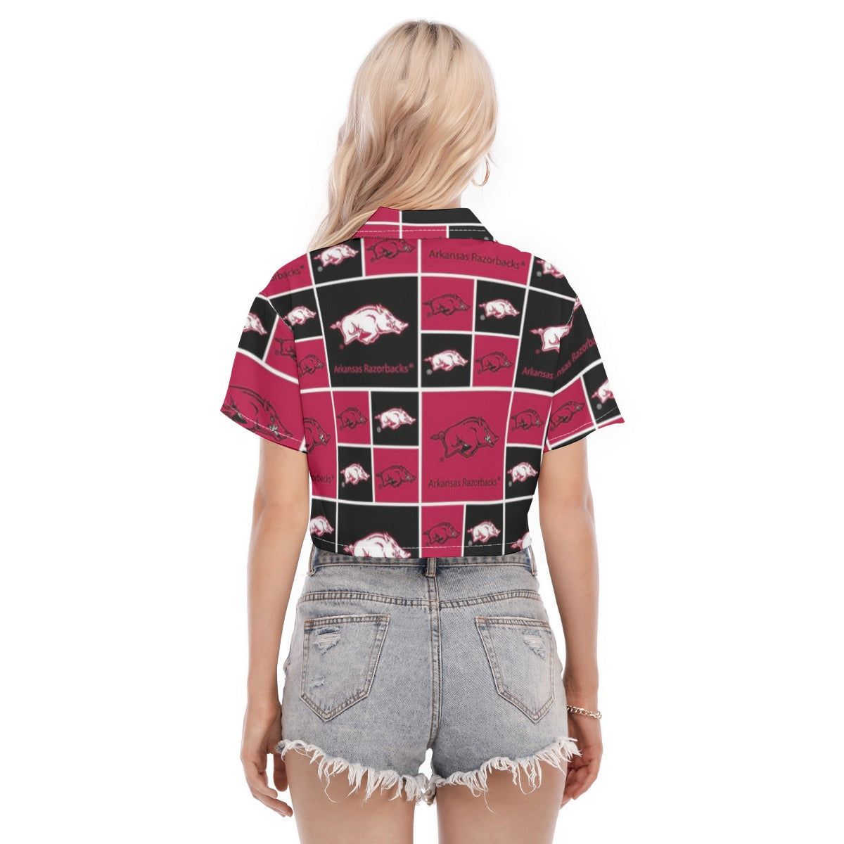Arkansas Razorbacks Women's Cropped Shirt varsity sportswear product image 4.0