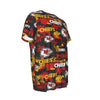 kansas-city-chiefs-mens-round-neck-short-sleeve-t-shirt red gold football outfit image 4.0