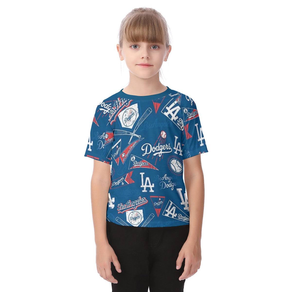 Los Angeles Dodgers Kid's Raglan Sleeve T-shirt los angeles dodgers baseball fan apparel game day outfit