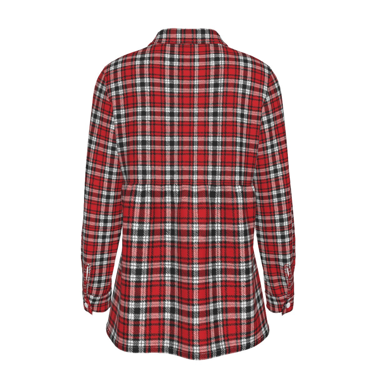 louisville cardinals tartan plaid oversized button up women shirt women's elastic-back shirt women tartan plaid game day fashion