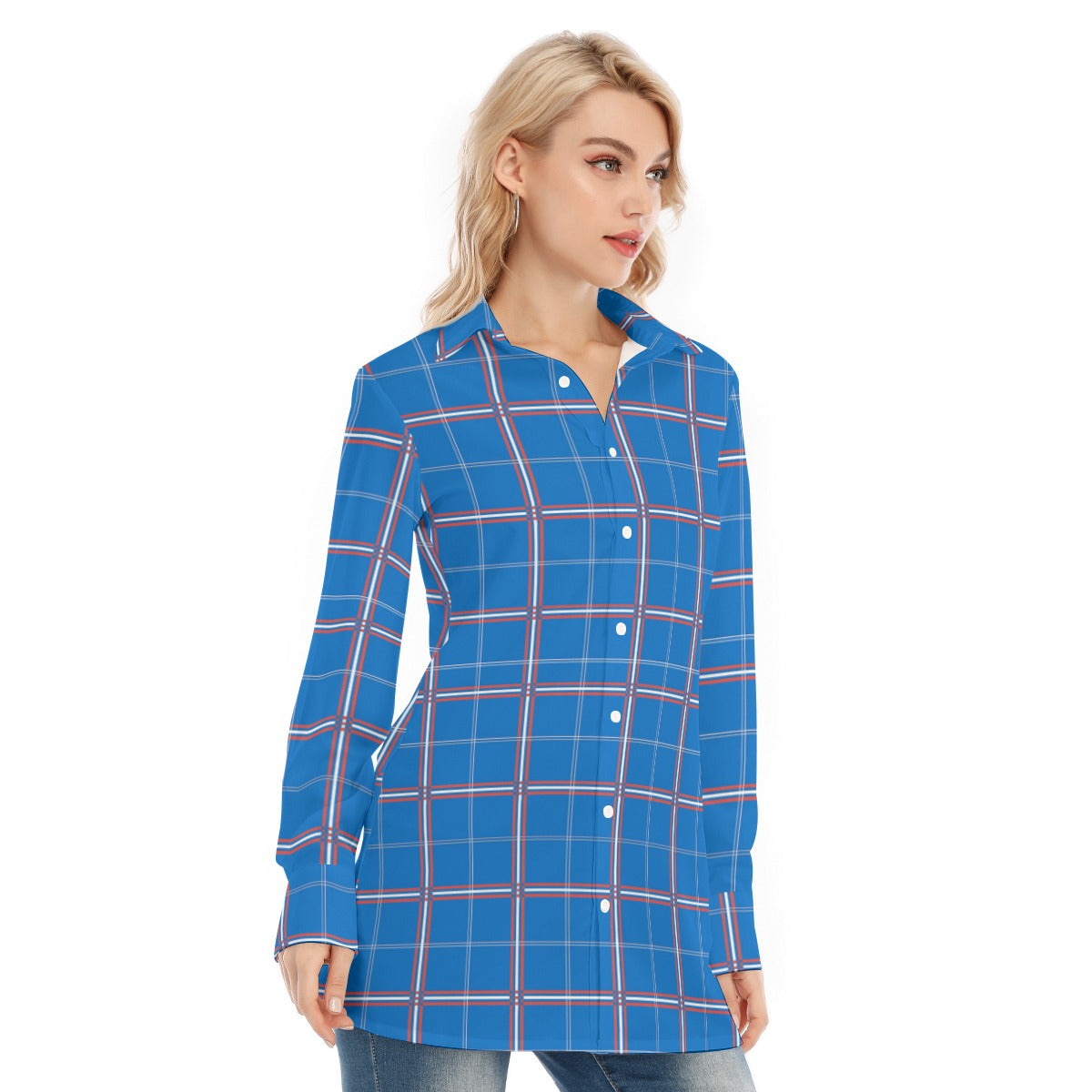 kansas jayhawks tartan plaid women shirt women tartan plaid game day fashion