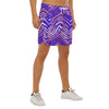 White Smoke Buffalo Zebra Football Men’s Side Split Running Sport Shorts – Lightweight Game Day Performance