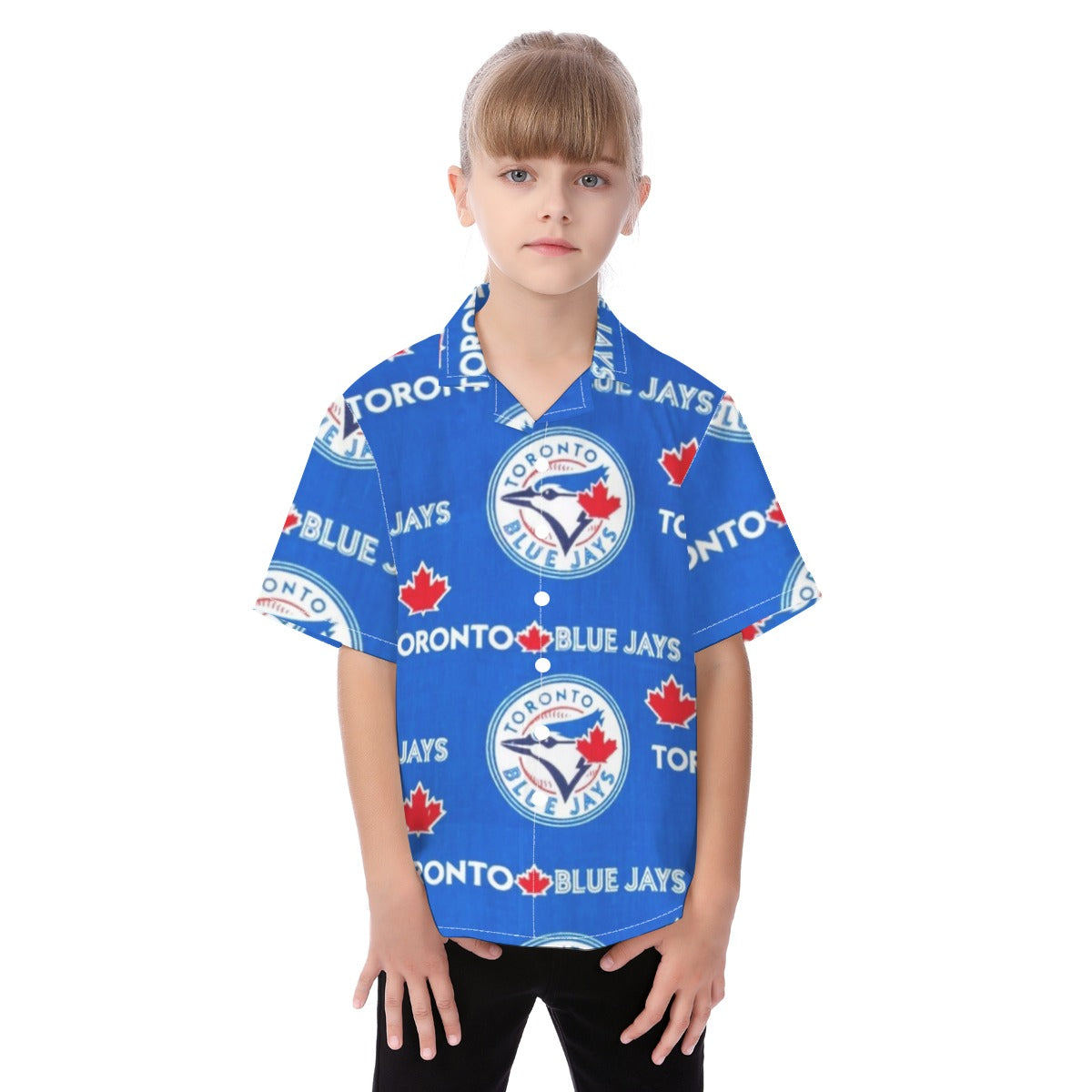 Toronto Blue Jays Kid's Hawaiian Vacation Shirt toronto blue jays baseball fan apparel game day outfit