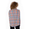 florida gators tartan plaid blue orange  women tartan plaid game day shirt
