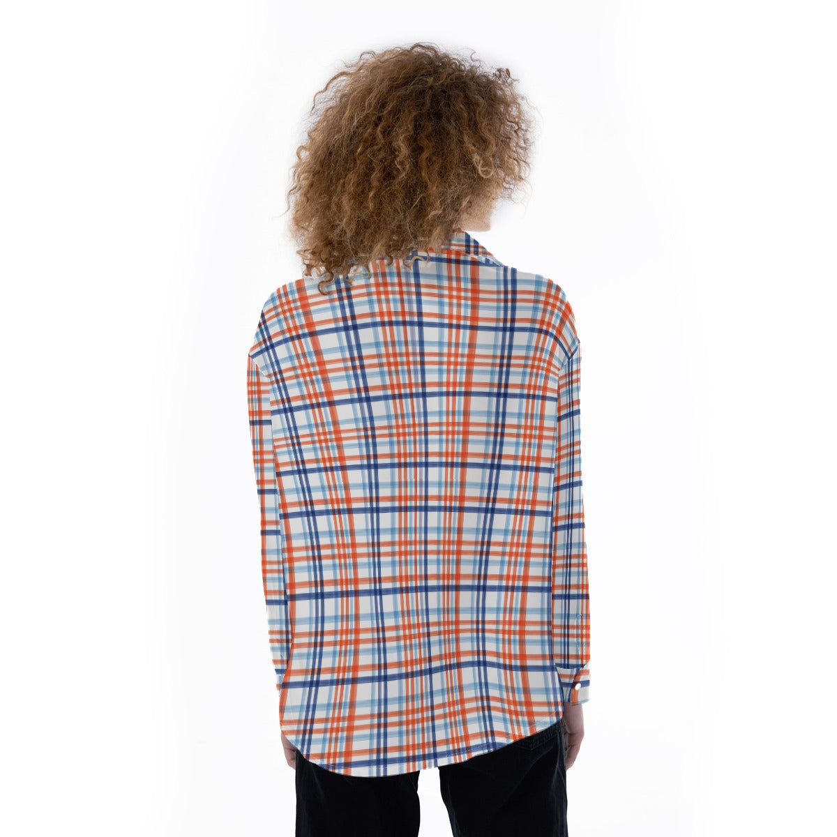 florida gators tartan plaid blue orange  women tartan plaid game day shirt