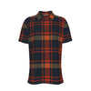 auburn tigers tartan plaid navy orange women's shirt navy orange tartan plaid game day fashion