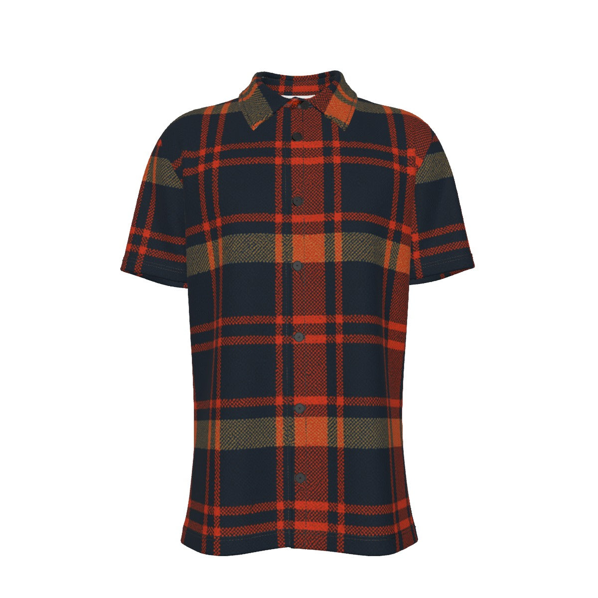 auburn tigers tartan plaid navy orange women's shirt navy orange tartan plaid game day fashion