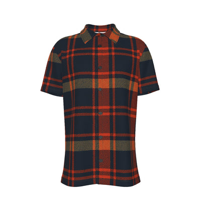 auburn tigers tartan plaid navy orange women's shirt navy orange tartan plaid game day fashion