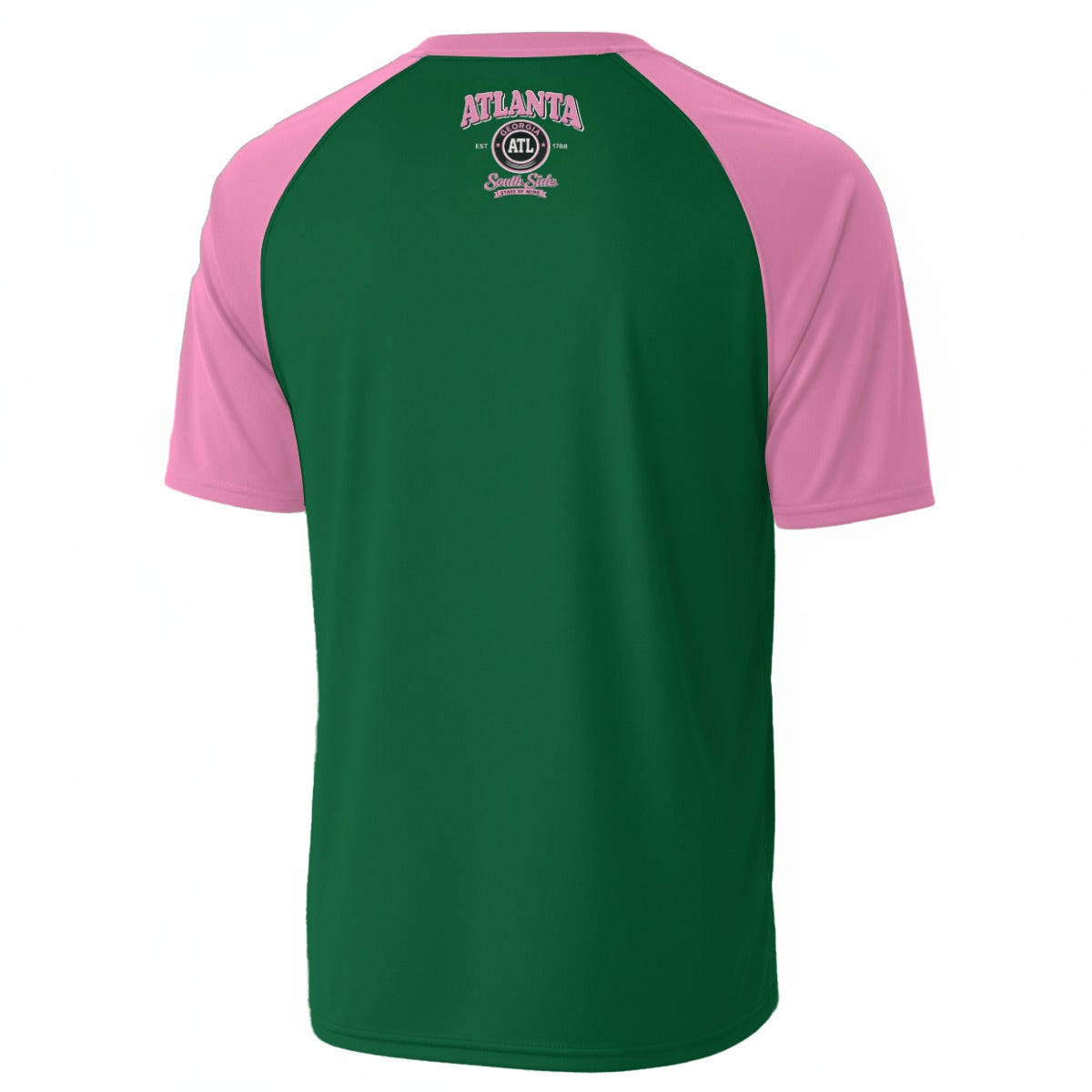 Atlanta South Side Graphic T-Shirt – Green and Pink Urban Varsity Tee