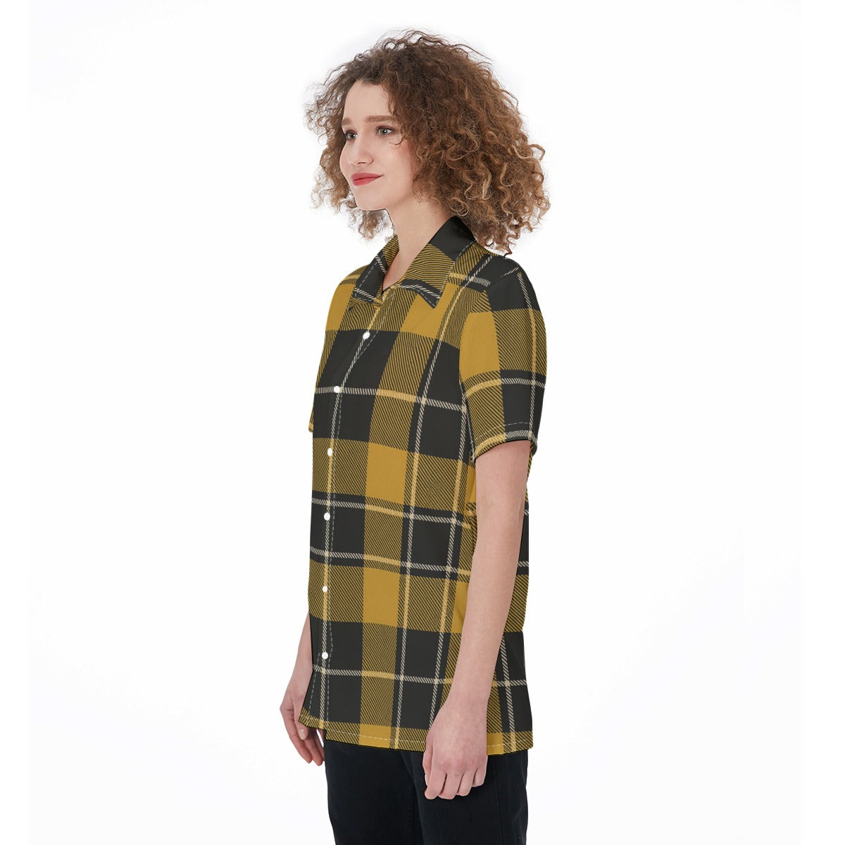 california golden bears tartan plaid oversized button up women shirt women's shirt women tartan plaid fashion