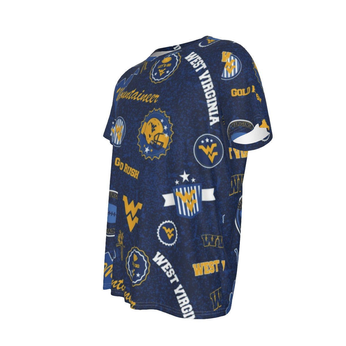 West Virginia Mountaineers Short Sleeve T-Shirt streetwear fashion product image 6