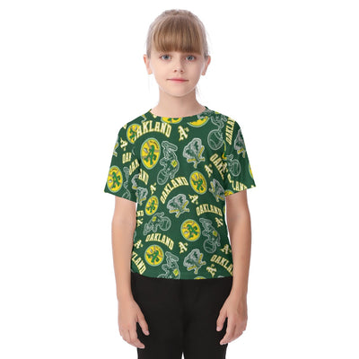Oakland Athletics Kid's Raglan Sleeve T-shirt oakland athletics baseball fan apparel game day outfit