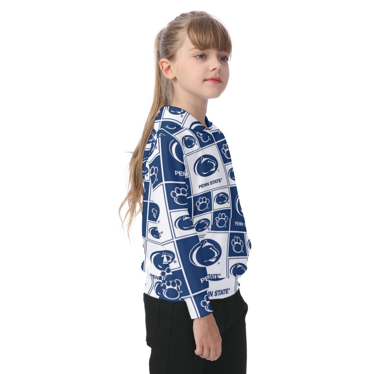 Penn State - Nittany Lions Kid's Heavy Fleece Hoodie White varsity sports apparel