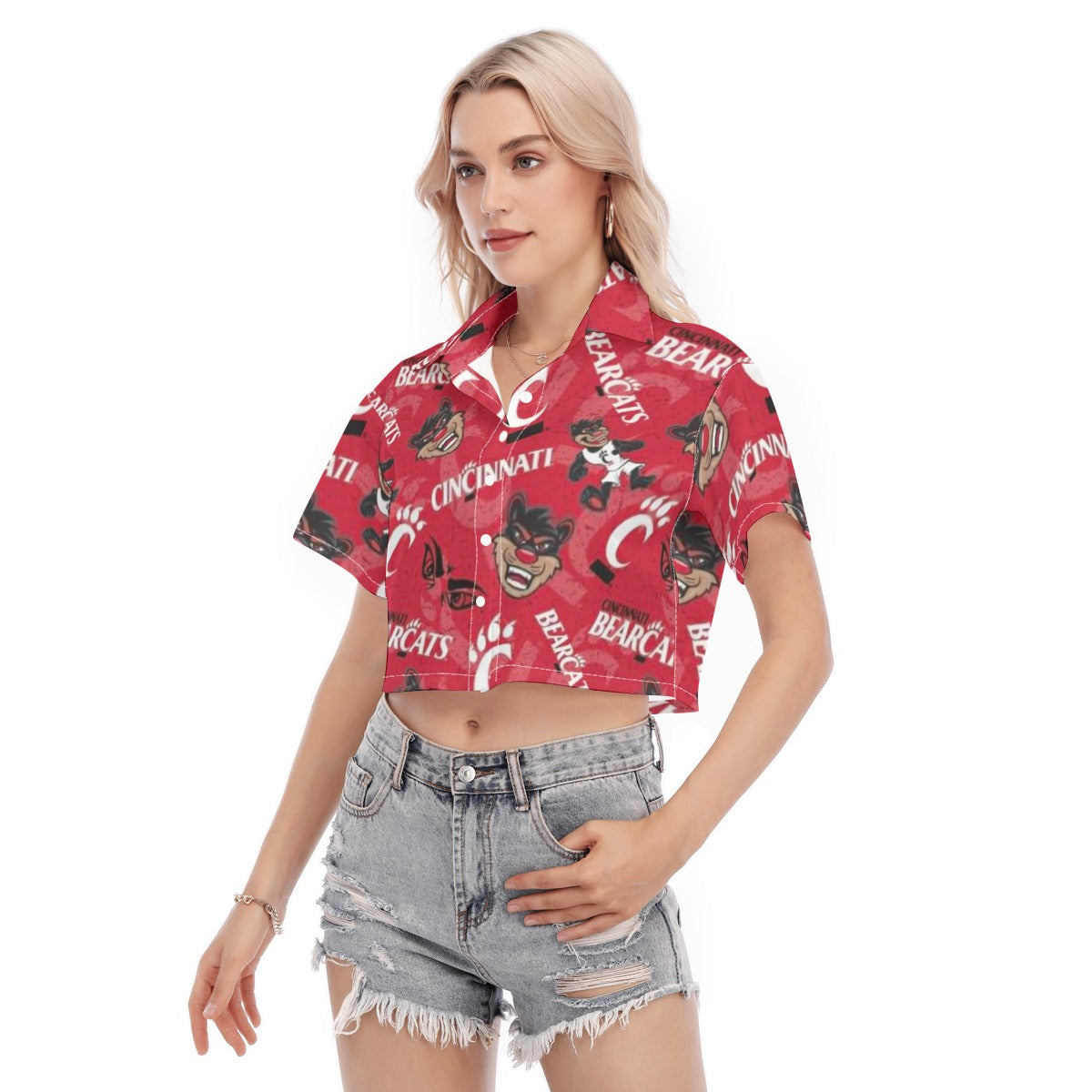 Cincinnati Bearcats Women's Cropped Shirt varsity sportswear product image 3.0