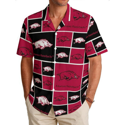 Arkansas Razorbacks Men's Hawaiian Shirt|150GSM varsity sportswear product image 1.0