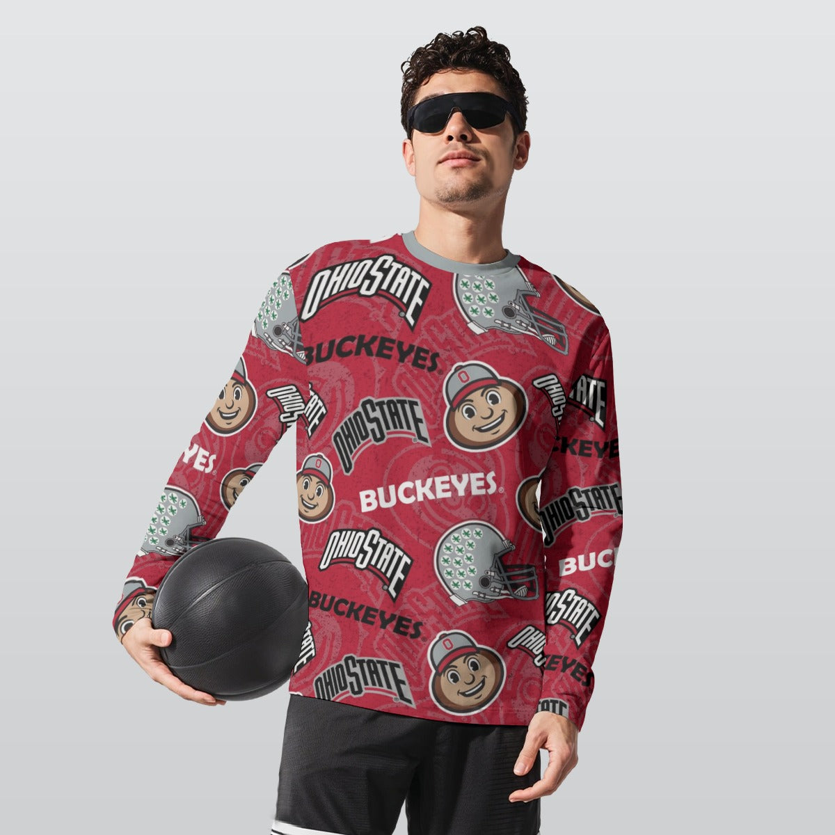Ohio State - Buckeyes Long Sleeve T-Shirt | 190GSM Cotton White game day varsity apparel