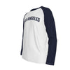 Lavender Los Angeles Long Sleeve Raglan Shirt – Classic Varsity College Style Tee