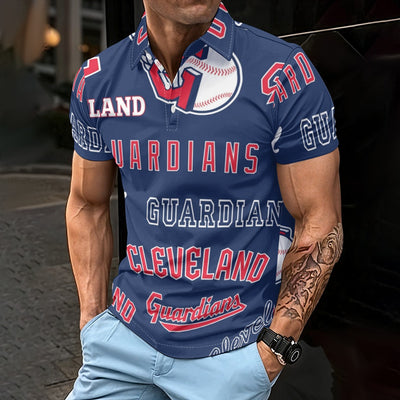 Cleveland Guardians Men's Polo Shirt cleveland guardians baseball fan apparel game day outfit