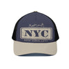 White Smoke Unisex Trucker Hat With Black Half-mesh