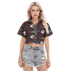 Arizona Cardinals Women's Cropped Shirt red white football outfit back view