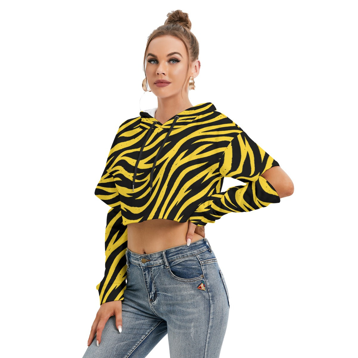 Iowa football Women's Heavy Fleece Hoodie With Hollow Out Sleeve - Big Ten football apparel varsity sportswear product image 3.0