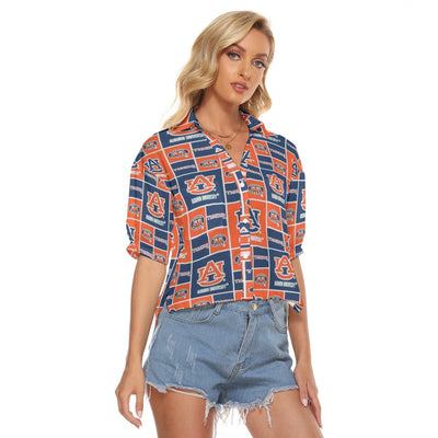 Auburn Tigers Women's V-neck Shirts - Auburn aesthetic tee varsity sportswear product image 2.0
