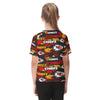 kansas-city-chiefs-kids-raglan-sleeve-t-shirt red gold football outfit image 4.0