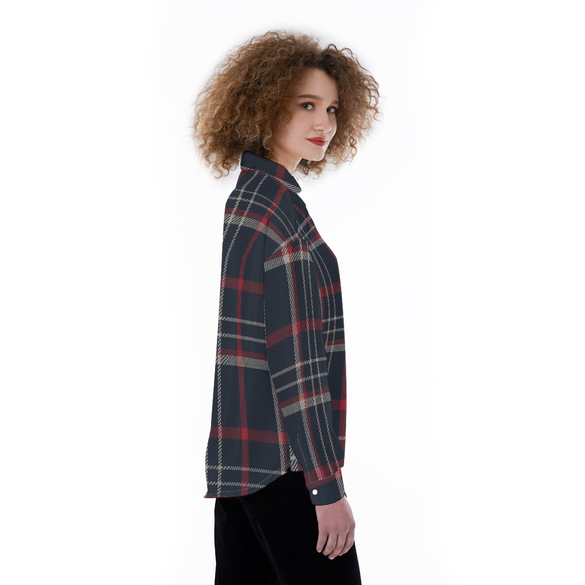 connecticut huskies tartan plaid women shirt